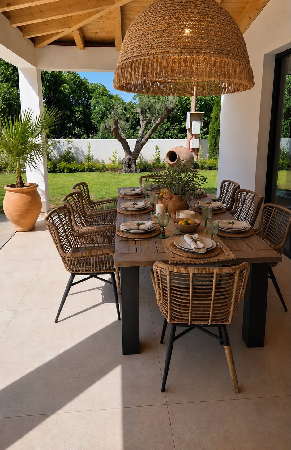Terrasse und Pool der Casa Sol Férias